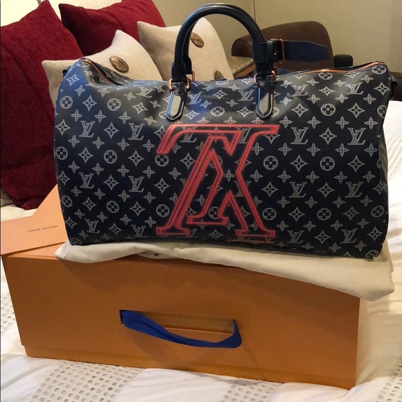 louis vuitton keepall upside down